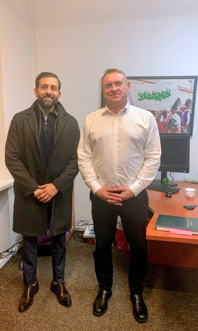 Meeting Key Polish Dignitaries in Warsaw, Poland